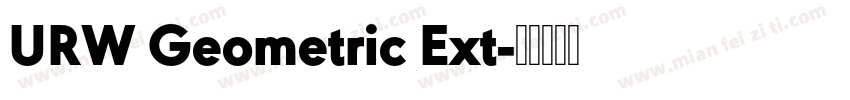 URW Geometric Ext字体转换